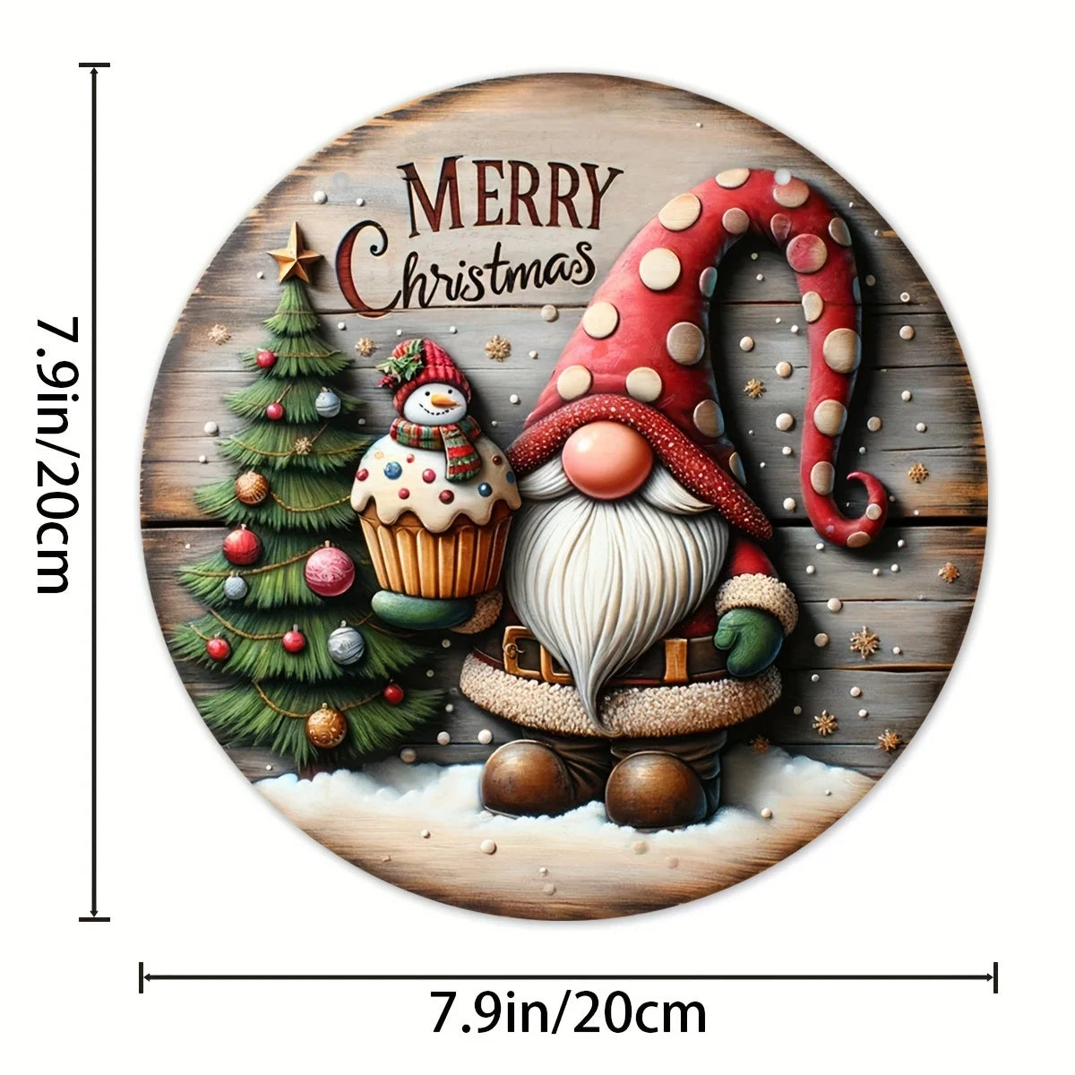 Hanging Wooden Christmas Sign
