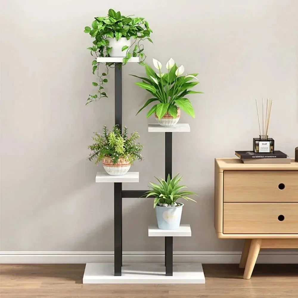 Space-Saving Plant Rack for Balcony