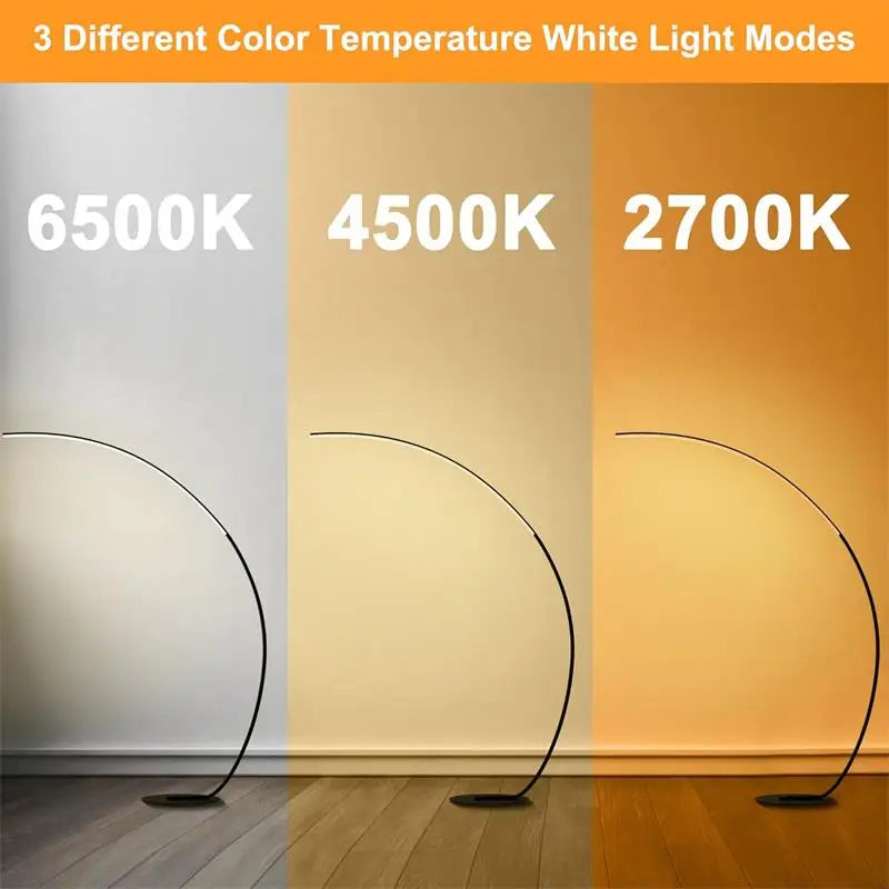 Nordic LED Corner Light Floor Lamps Black White C APP Remote Dimmable Floor Lights Stand Light for Dining Living Room Decor