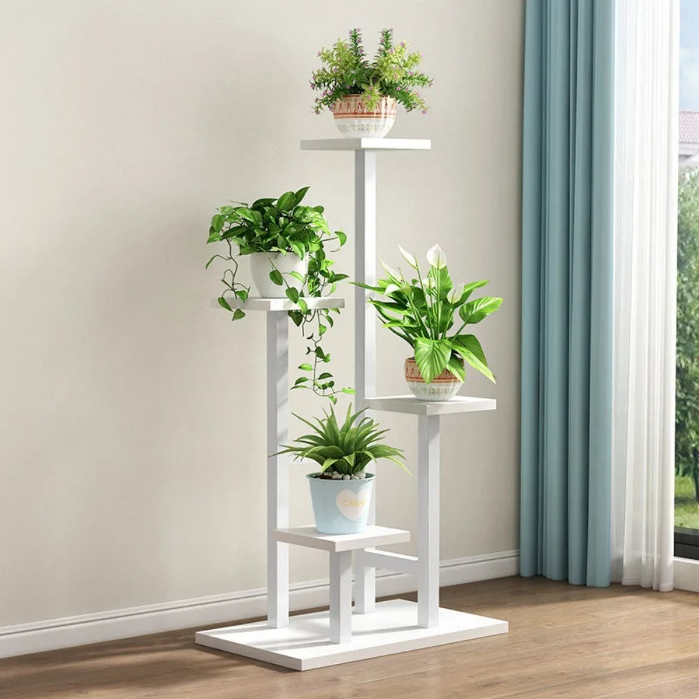 Space-Saving Plant Rack for Balcony