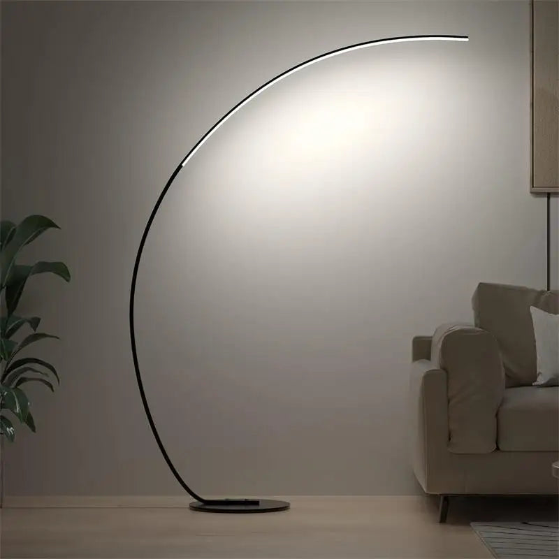 Nordic LED Corner Light Floor Lamps Black White C APP Remote Dimmable Floor Lights Stand Light for Dining Living Room Decor