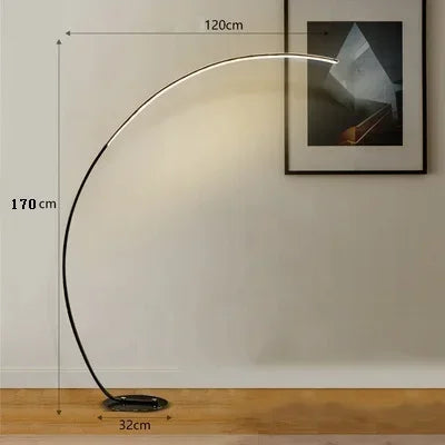 Nordic LED Corner Light Floor Lamps Black White C APP Remote Dimmable Floor Lights Stand Light for Dining Living Room Decor
