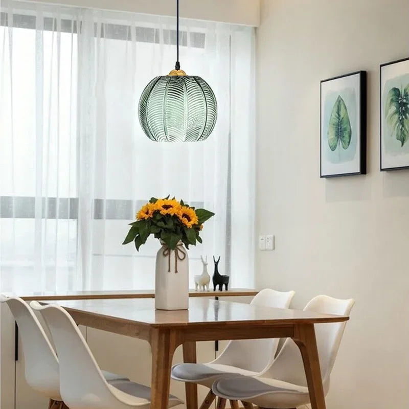 Glass LED Pendant Light: Sophisticated Illumination for Living Room, Dining Room, and Bedroom