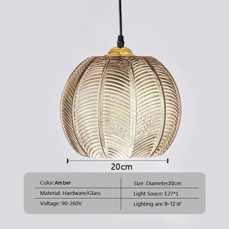 Glass LED Pendant Light: Sophisticated Illumination for Living Room, Dining Room, and Bedroom