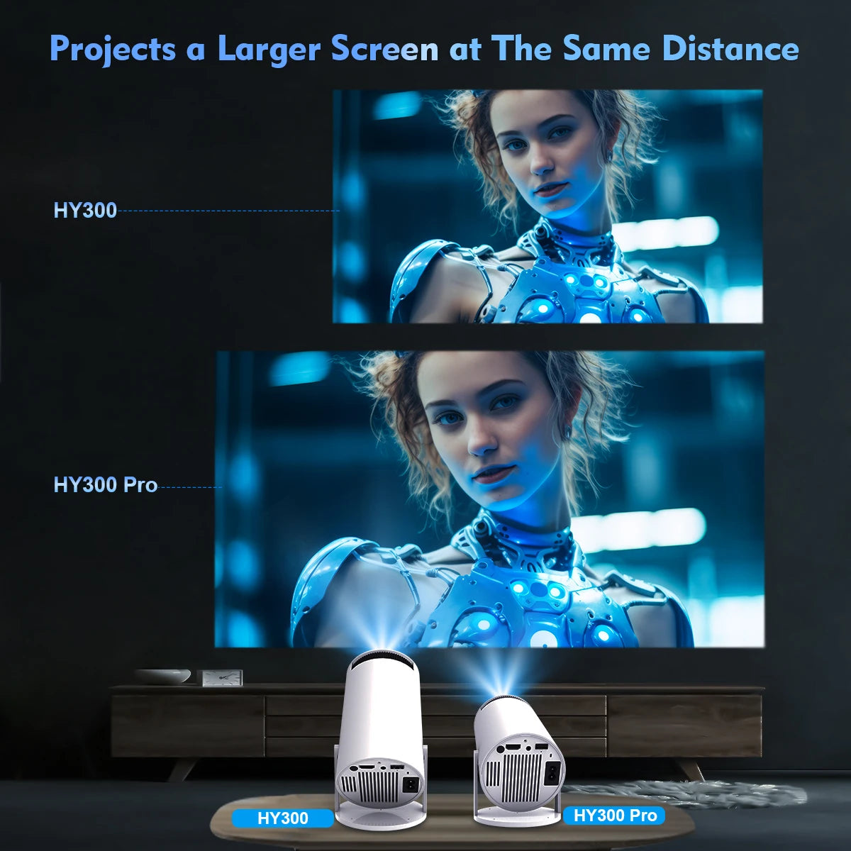 Your personal movie theater: 4K portable projector
