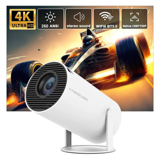 Your personal movie theater: 4K portable projector