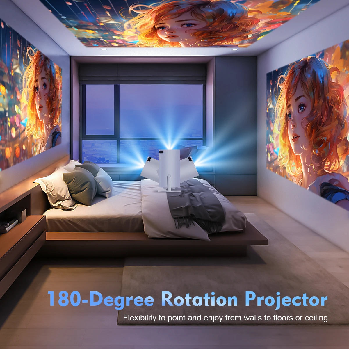 Your personal movie theater: 4K portable projector
