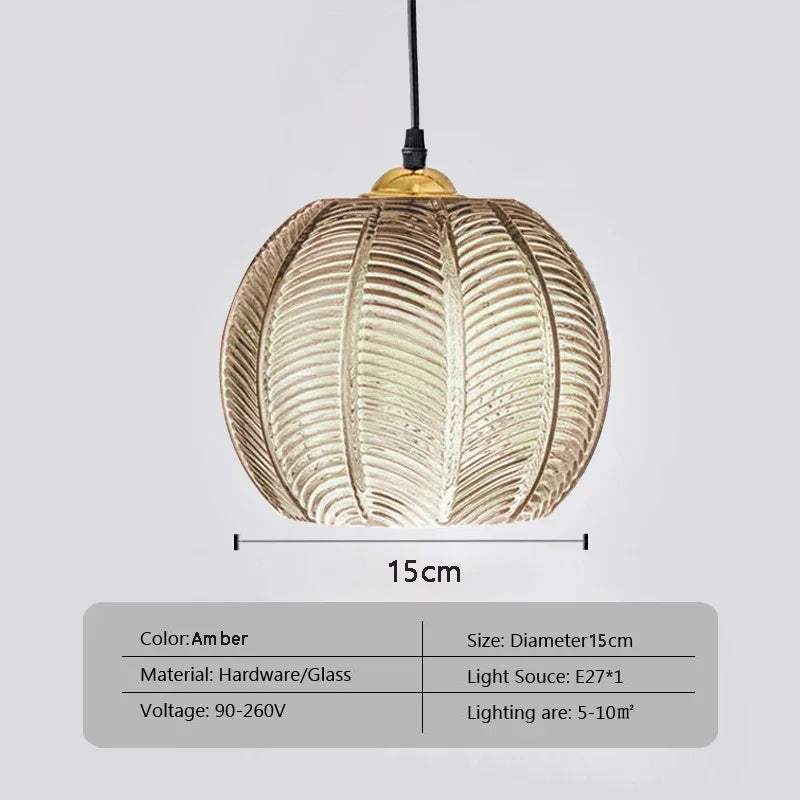 Glass LED Pendant Light: Sophisticated Illumination for Living Room, Dining Room, and Bedroom